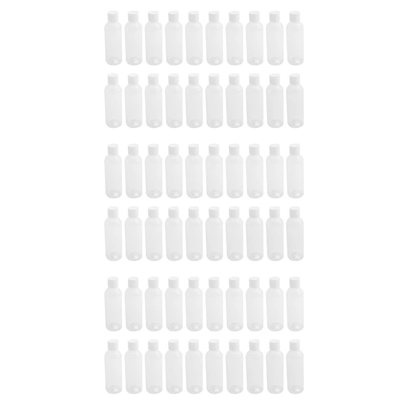 

60 Pieces 100Ml Plastic Shampoo Bottles Plastic Bottles For Travel Container For Cosmetics Lotion