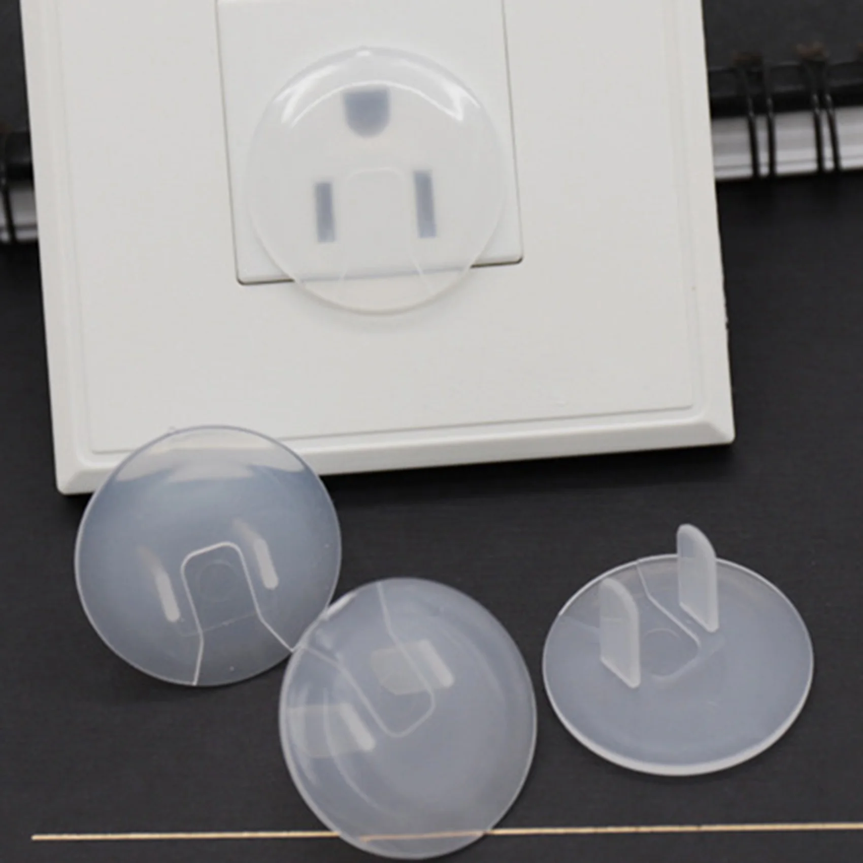 

BAAJ-Outlet Plug Covers (64 Pack) Clear Child Proof Electrical Protector Safety Caps