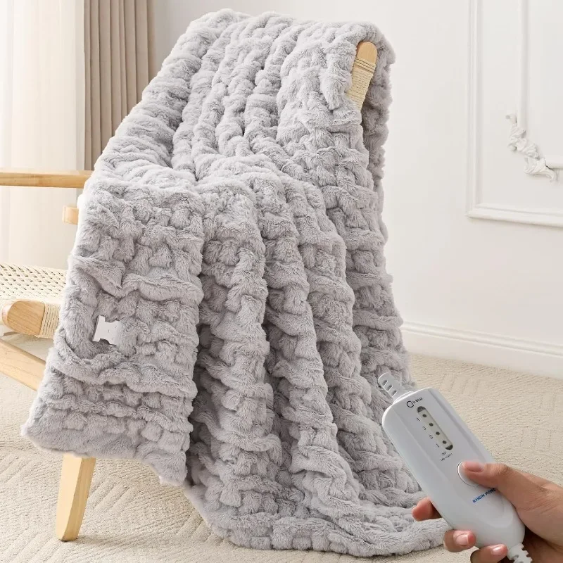 Heating Blanket, 4 Heating Levels and 3 Hours Automatic Closing, Machine Washable, Overheat Protection