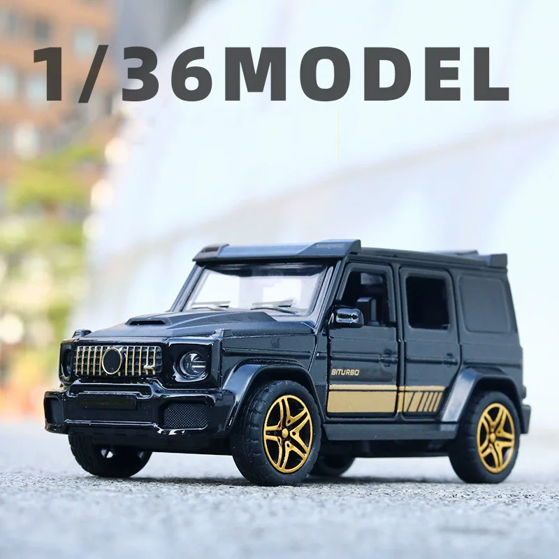 سبيكة مخصصة سيارة 1/36 مقياس نموذج SUV سيارة معدنية نموذج محاكاة دييكاست سيارات اللعب