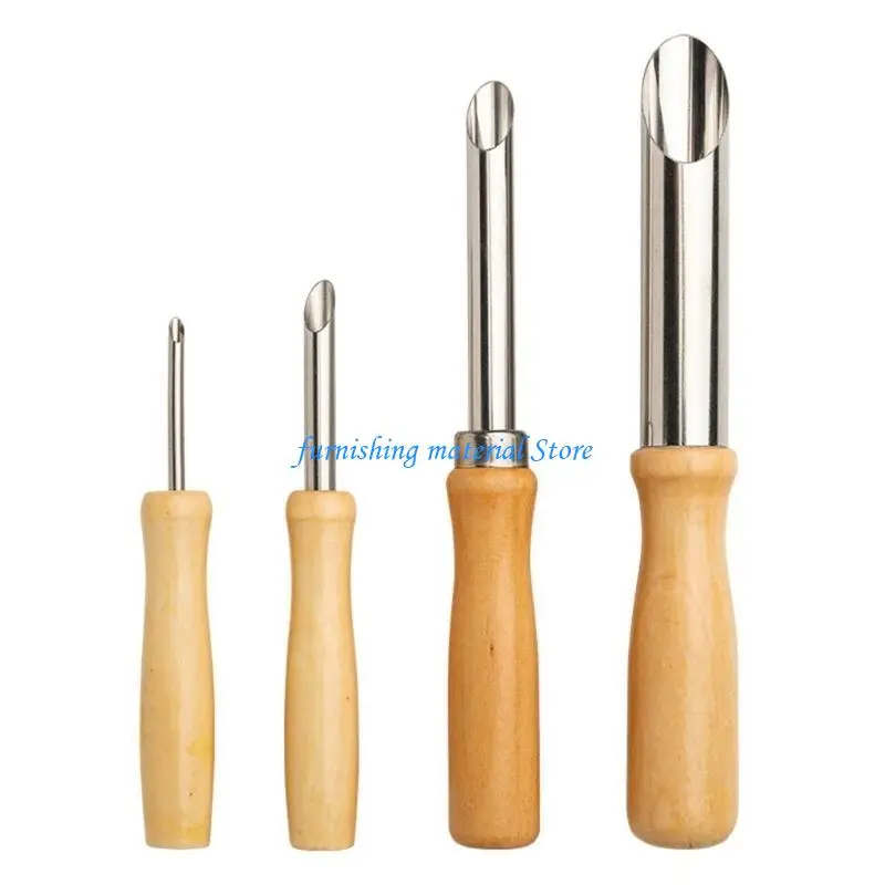 

Y5GD Straw Hole Puncher Set Of 4 Size For Creating Holes In Plastic Lid And Drink Cup