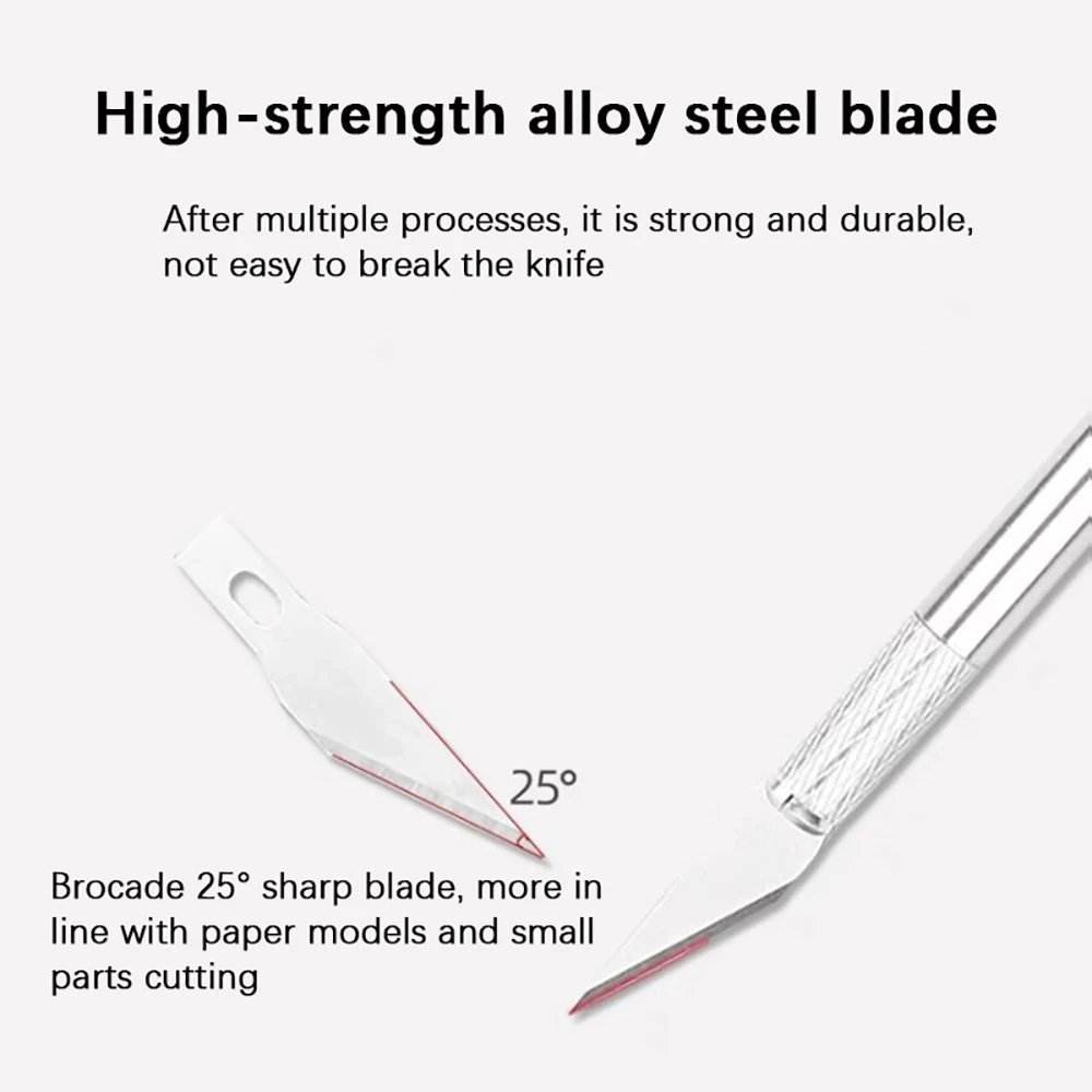 المعادن نحت مشرط سكين أدوات عدة مكافحة زلة شفرات النقش الحرفية السكاكين الهاتف المحمول PCB Hobby بها بنفسك هواية إصلاح أدوات يدوية