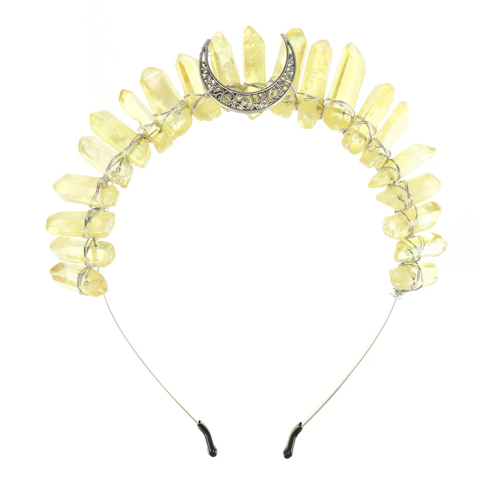 クリスタルレインボーヘッドバンド繊細な結婚式のヘアアクセサリーパーティーコスチューム小道具写真撮影頭飾り女性クリスタルヘッドバンド