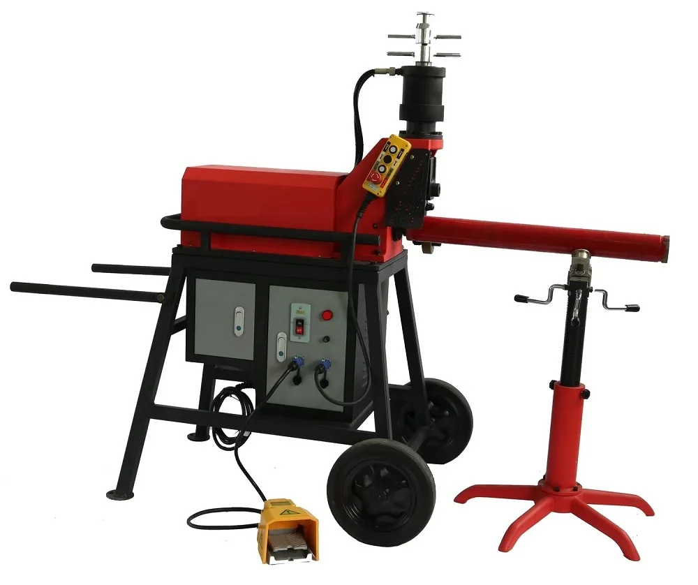 2025 New Pipe Grooving Machine 1 to 12 Inch SCH40 with Wheel Cart and Automatic Hydraulic Pump Included Type
