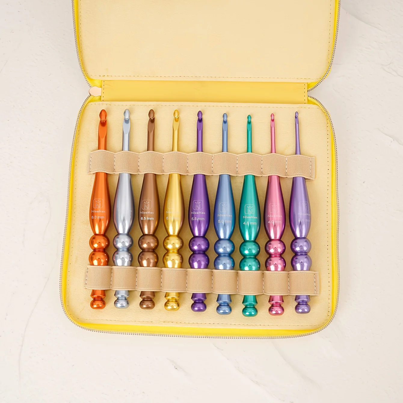 

9-Piece Anti-Slip Knitting Hook Set DIY Sweater Knitting Needles And Crochet Hooks Practical Knitting Tools Set