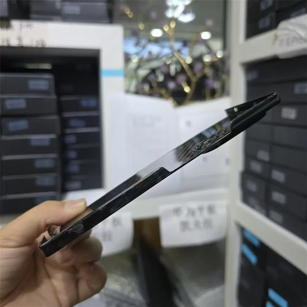 진짜 진짜 탄소 섬유 슬림 케이스, 삼성 갤럭시 Z 폴드 6 광택 매트, 불규칙한 단조 커버