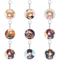 55MM Anime The Angel Next Door Spoils Me Rotten Keychain Shiina Mahiru Key Chain Acrylic Model Plate Christmas Gifts
