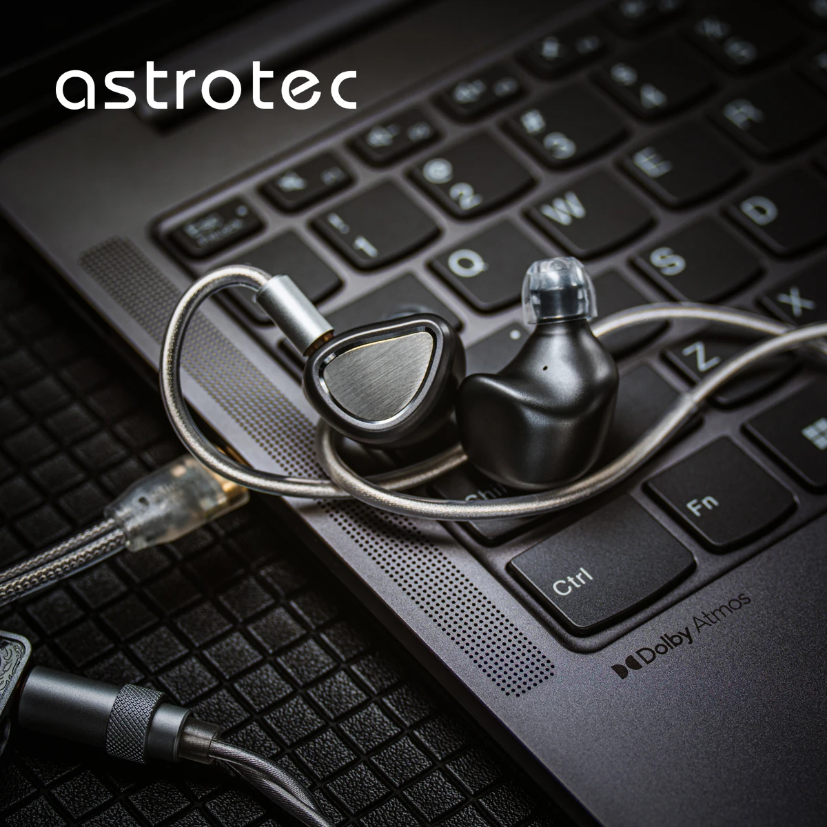 Astrotec Archimedes ATS01 Duplet PD + PZT Miniatur Planar Driver In-Ear Earphone Kabel Unit Hibrid Pemantauan Gaming Earphone
