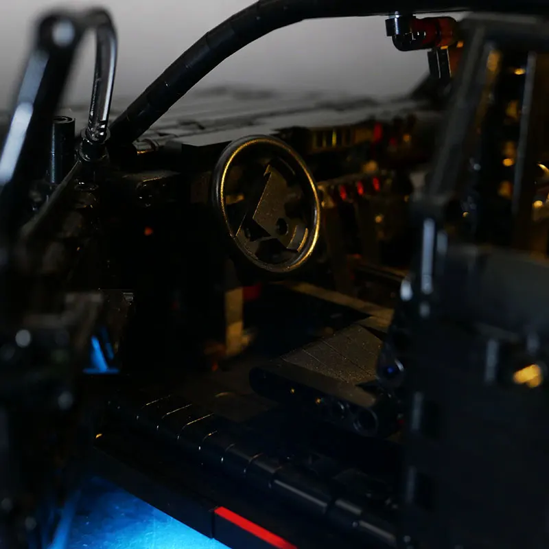 Kit de luz led para lego preto rs6 avant super carro de corrida t5023 lâmpada presente (não inclui blocos de construção kits de tijolos conjuntos modelo)