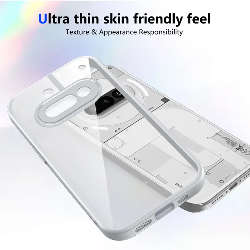 غطاء هاتف Nothing Phone 3A A059، وسادة هوائية، مقاوم للصدمات، إطار سيليكون، غطاء خلفي شفاف غير لامع، غطاء صلب لهاتف Nothing Phone 3A 5G - 2