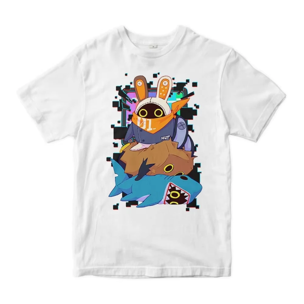 Zenless Zone Zero Bangboos Print T-Shirt, Men's Summer Street Style Short Sleeve Top For Adults T-Shirt