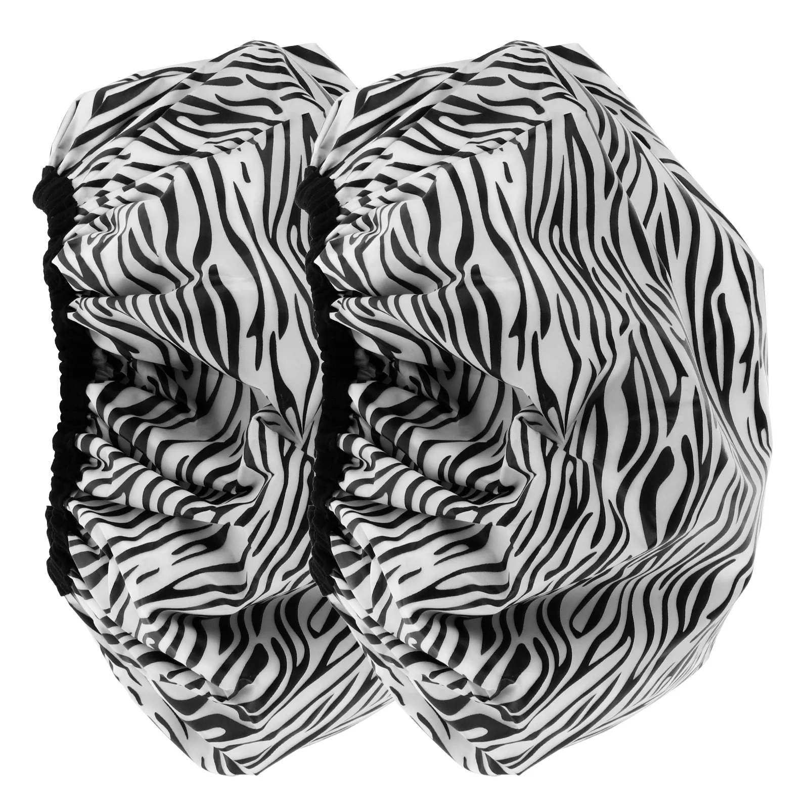 

2Pcs Tin Foil Hair Cap Double-Layer Waterproof Heat Therapy Cap for Deep Conditioning Hair Mask Bath Dyeing Reusable Salon