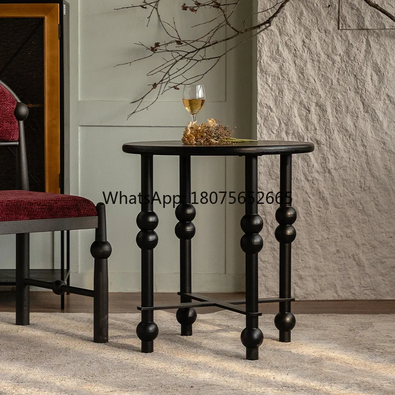 <big sale> designer solid wood mid-century modern living room coffee table, round coffee table