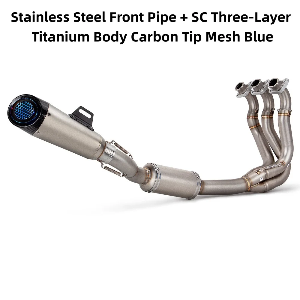 High Performance Full Side Exhaust Pipe Modified for Triumph Trident 660