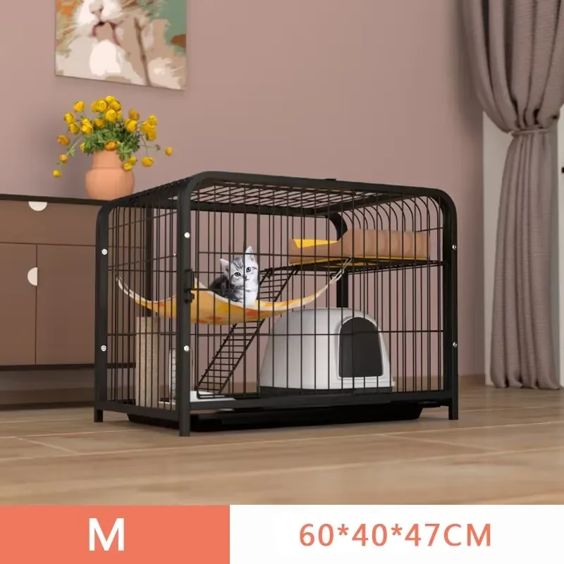 High Duty Eco-Friendly Breathable Cat Villa Heavy Metal Cage with Horizontal Sliding for Small Animal Modular view 3