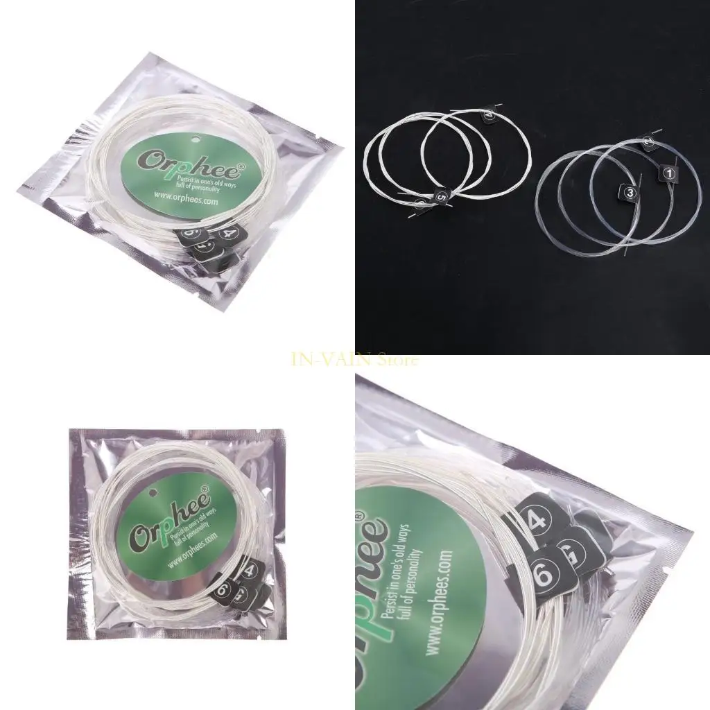 

M5TC Classical Guitar Strings Nylon & Silver Plated Wire Hard Normal Tension NX-35/36