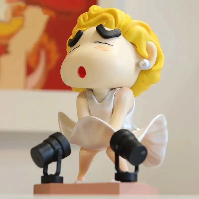 Anime Crayon Shin-chan Marilyn Monroe Doll Cute Anime Peripheral Desktop Ornaments Gift Animation Derivatives