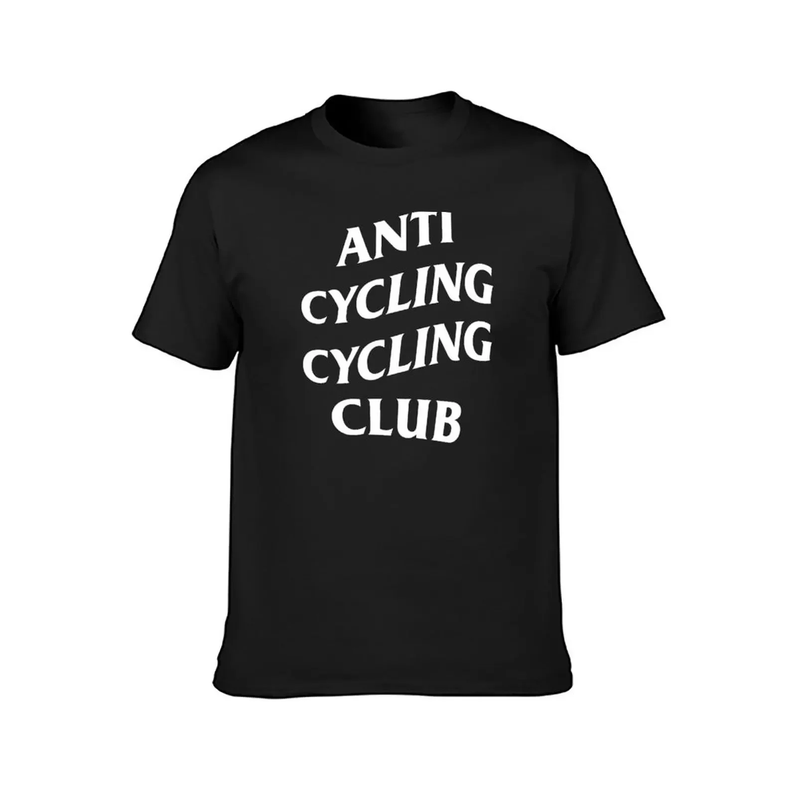 Anti Cycling Cycling Club T-Shirt dla chłopca raper koszulki z nadrukami puste czarne koszulki dla mężczyzn