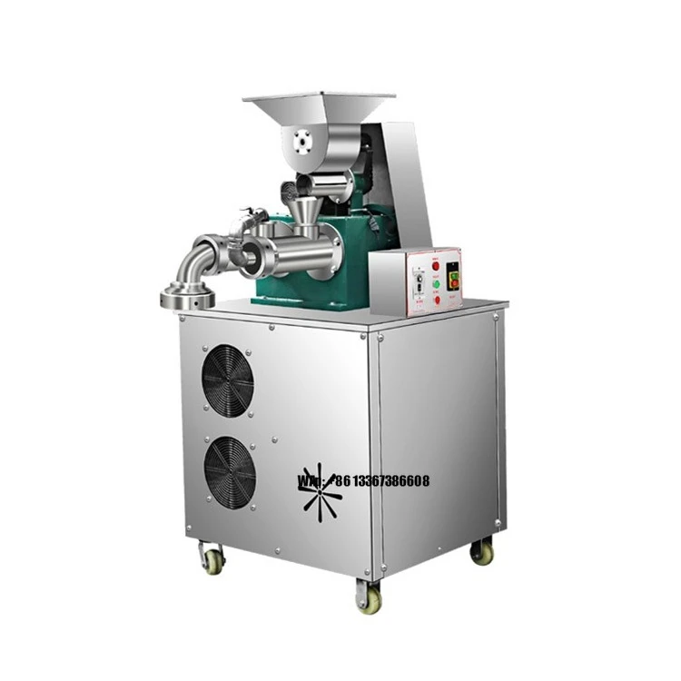 Extrusora automática comercial de prensa de pasta de fideos de cereales de maíz y arroz que hace la máquina