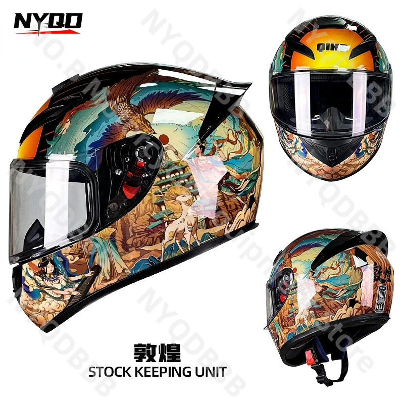 

Motorcycle Helmet for Men and Women All-season Personalized Car Safety Helmet All-season Knight Motorcycle Helmet