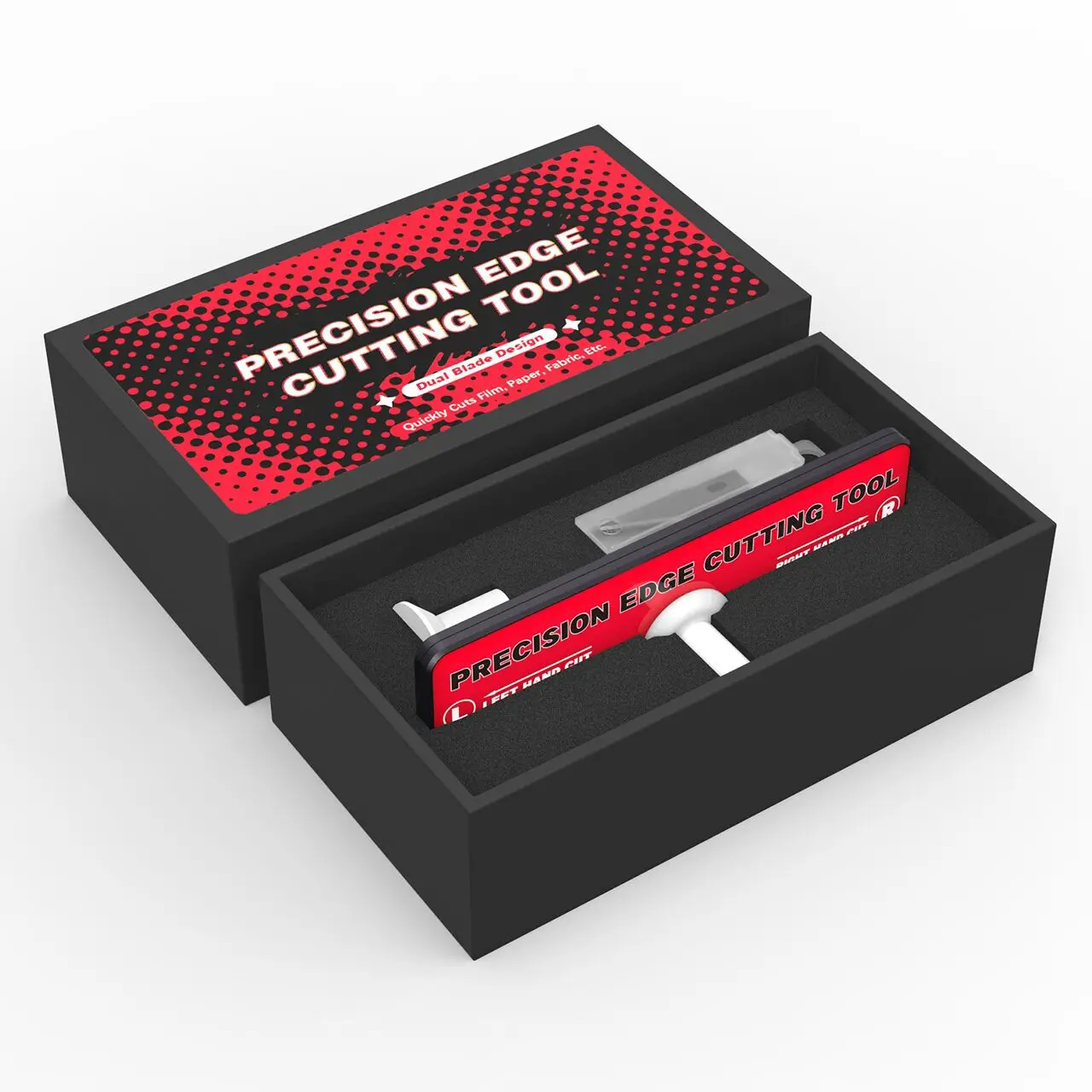 

EHDIS Precision Edge Cutting Tool AeroBlade Car Wrap Film Panel Cutter Left/Right Handed Protective Film Edge Slitting Knife