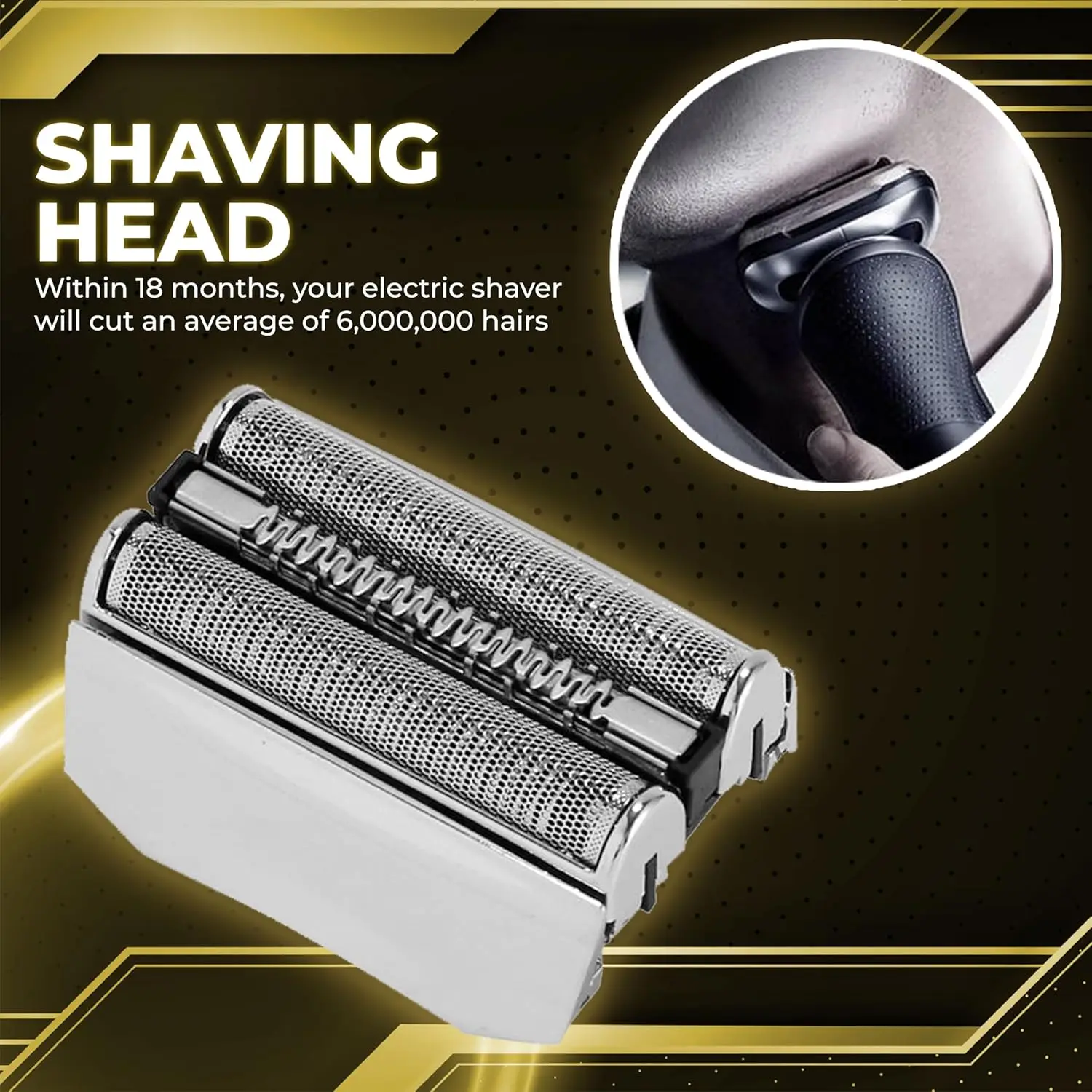 Braun S8 Premium Shaver Head Replacement for Model 8370Cc - Improved Cutting Efficiency & Smooth Shaving Experience - Image 5