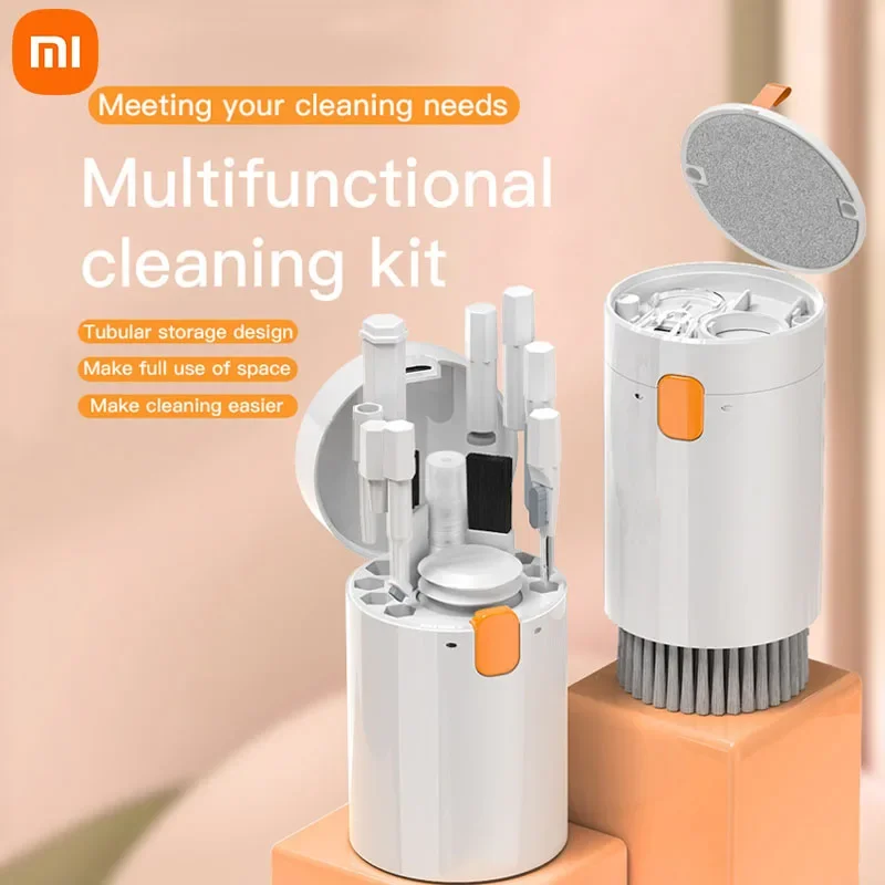 Xiaomi-Kit de brosse de nettoyage pour clavier d'ordinateur, stylo de nettoyage pour écouteurs, AirPods, iPad, téléphone, livres, outils de nettoyage, extracteur de touches, Youpin