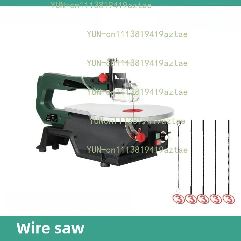 Multifunctional Desktop Wire Saw Machine, Electric Curve Jig Saw Woodworking Cutting Carving Tool with Complete DIY Accessories