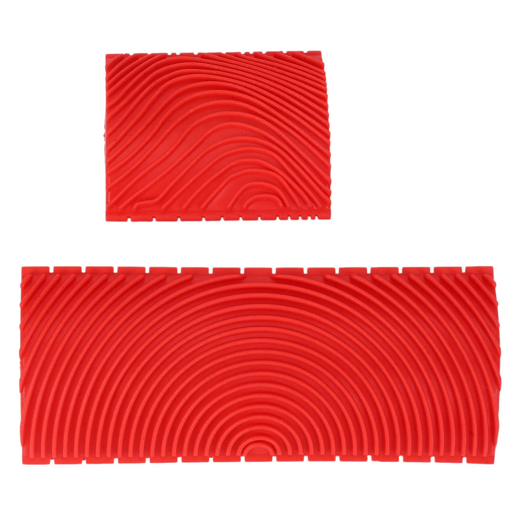 FAST-4PCS 3 Inch 6 Inch Imitation Wood Grain Paint Roller Brush Wall Painting Tool Sets Wall Texture Art Painting Tool Set