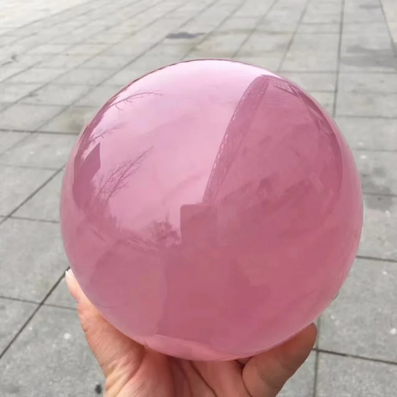 100 mm 100% Natural Pink Rose Quartz Crystal Healing Ball Sphere +stand