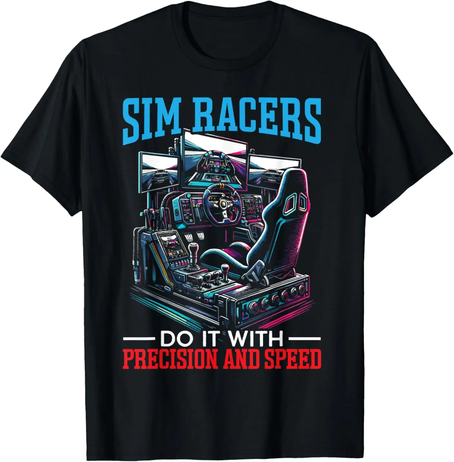 

Футболка Sim Racing Sim Racer Race Car Simulator Racing