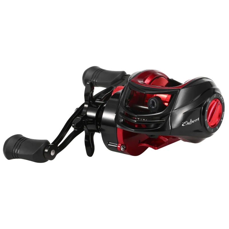 Baitcasting Reel 18+1BB Ball Bearings Baitcasting Fishing Reel High Speed 7.2: 1 Gear Ratio Magnetic Brake System Baitcaster Ree