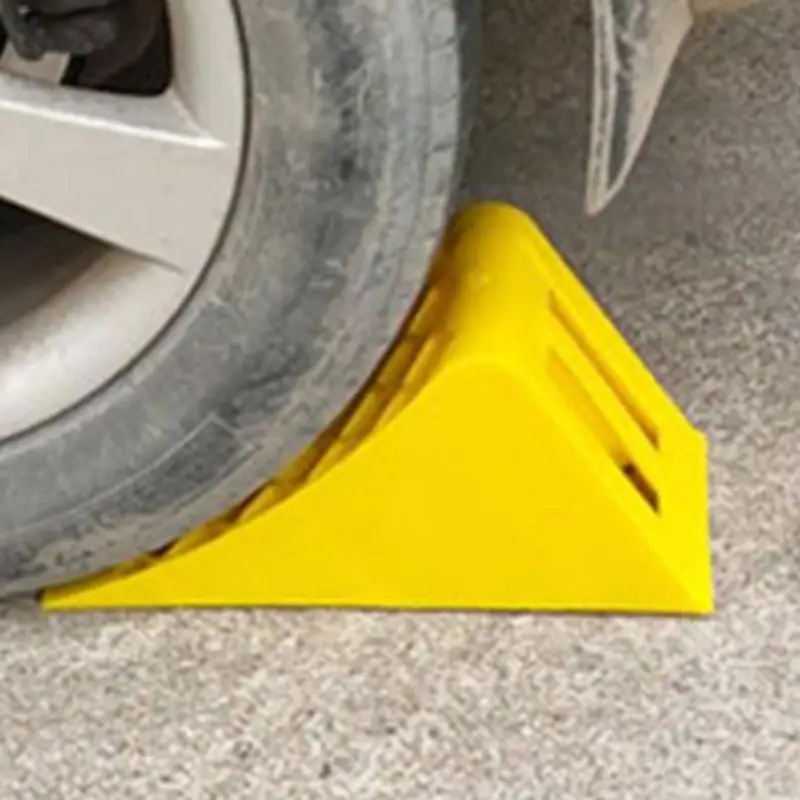 Car Wheel Tire Chock Stop Block Anti-slip Plastic Base Tire Support Pad Portable Tire Support Chock For Secure Car Trailer Park
