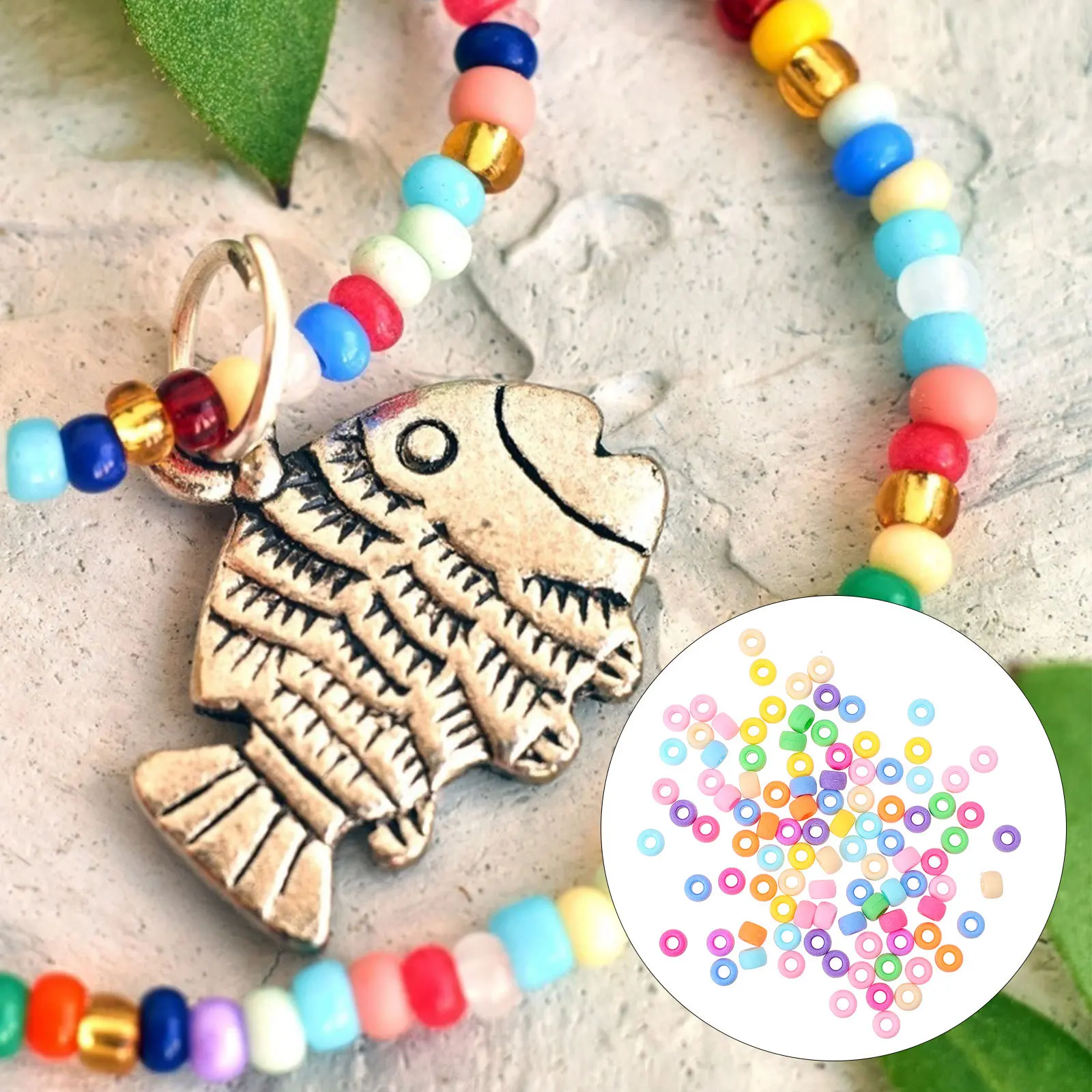 

1000Pcs Loose Beads High Quality Safe Durable Skin Friendly DIY Spacer Beads for Craft Gifts DIY Jewelry Accessories