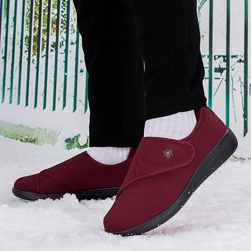 

Fashionable Bestselling Women's Warm Fleece-Lined Walking Shoes: Low-Top, Plus-Size, Shock-Absorbing & Convenient Casual Shoes f