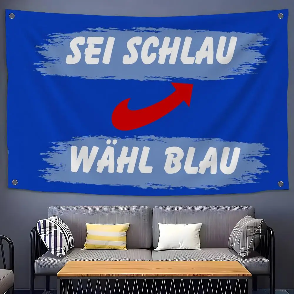 Political Party AfD Flags Flags for Room, Bedroom, Home, Outdoor, Wall Hanging, Concert Print, Art Banner