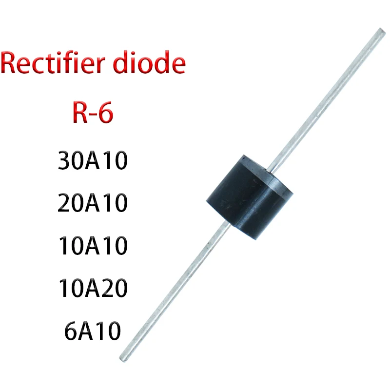 20 adet 30A10 20A10 10A10 6A10 10A20 doğrultucu diyot 6A 10A 20A 30A 1000V 2000V R-6 doğrultucu diyot