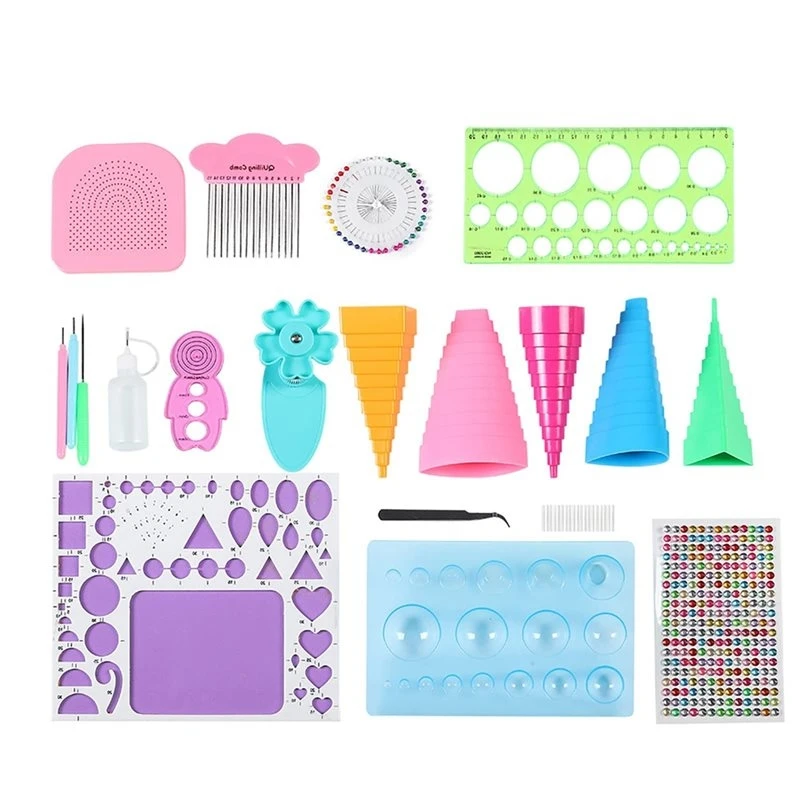 YLS-Paper Quilling Tool Paper Quilling Tool Kit Tweezers Beads Needle