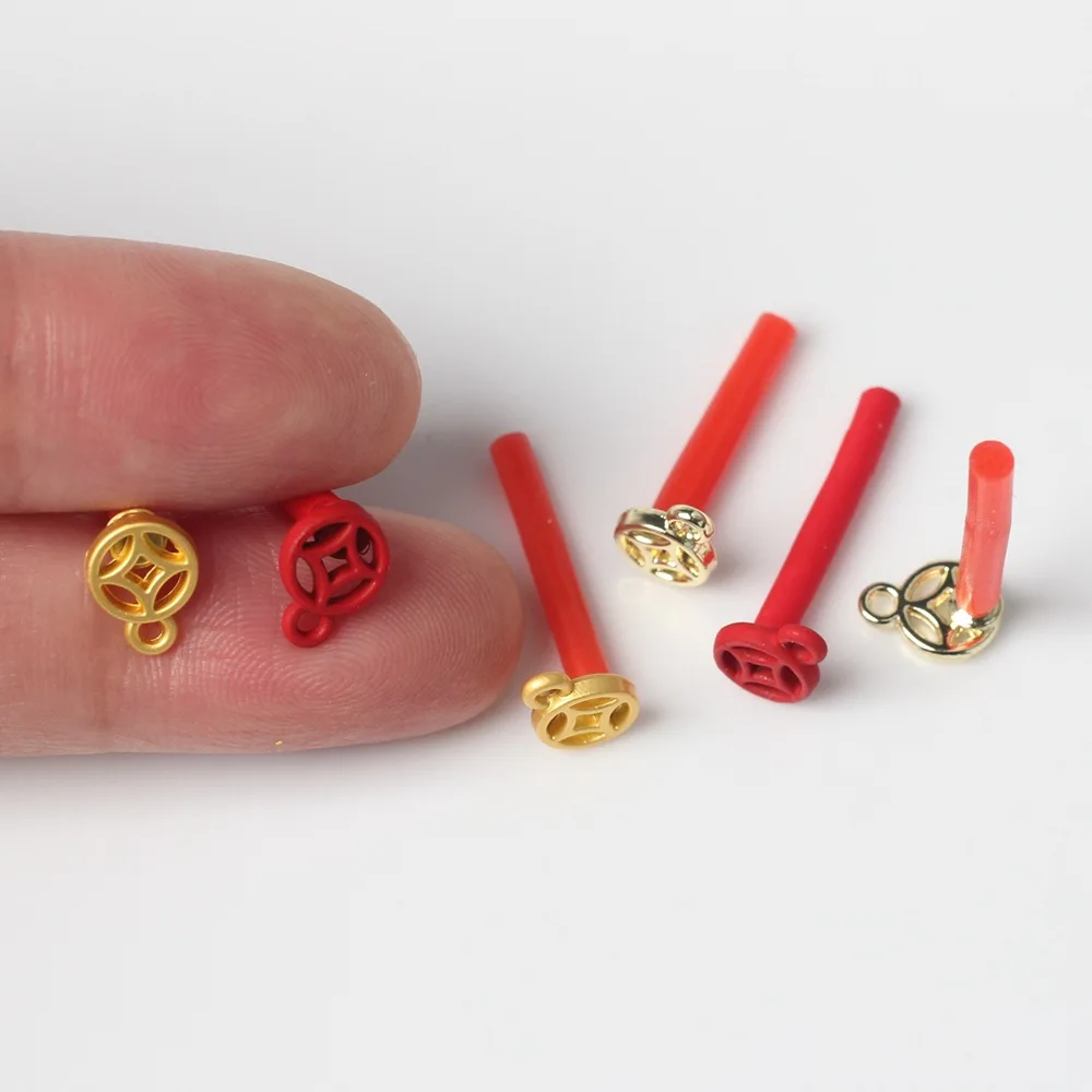 10pcs Hollow Out Circle Shape Needles Stud Earring Basic Pins Stoppers Connector Handmade DIY Jewelry Making Accessories Craft