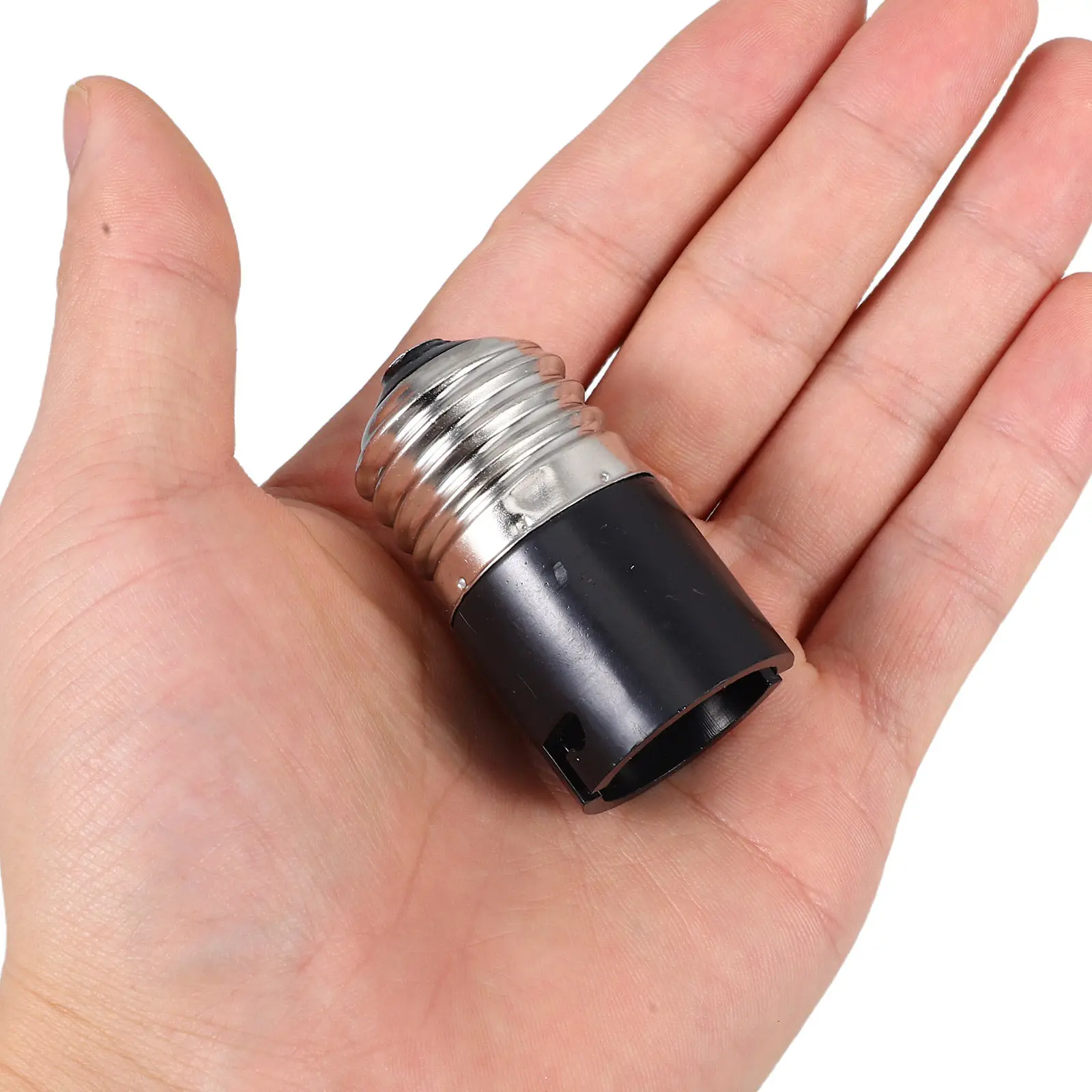 

E27 to B22 Light Bulb Adapter Screw Fit Easy Installation Versatile Home Office Commercial Use Durable