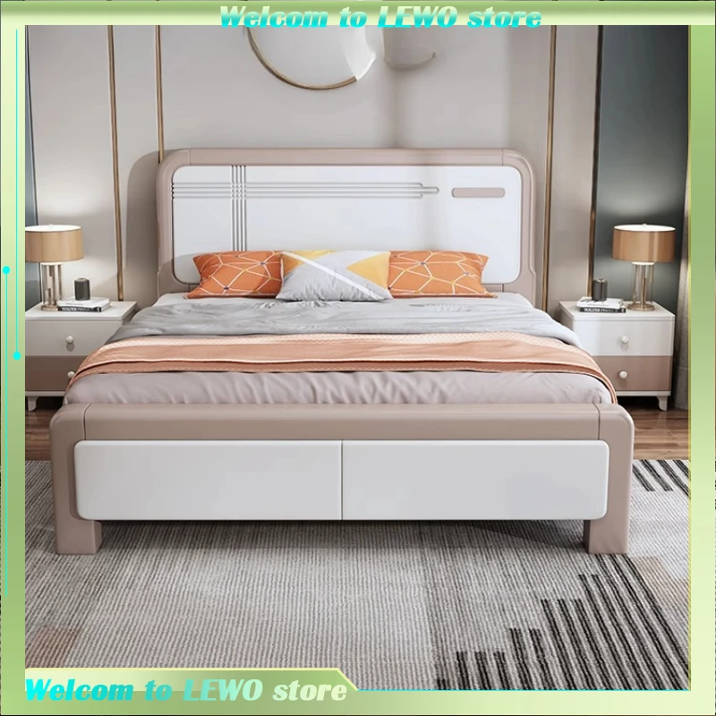 

Wedding Design Beds Minimalist European Vintage Modern Double Beds Nordic Designer Muebles Para El Hogar Home Furnitures