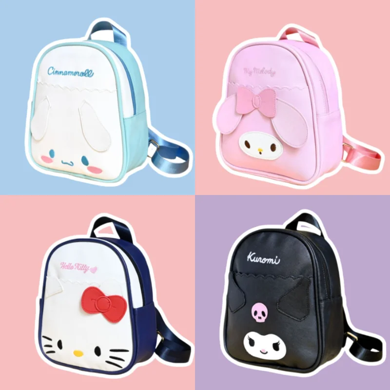 Sanrio Hello Kitty Cute and Sweet Student School Bag Kulomi Cartoon Trend Shopping Lightweight Large Capacity Backpack