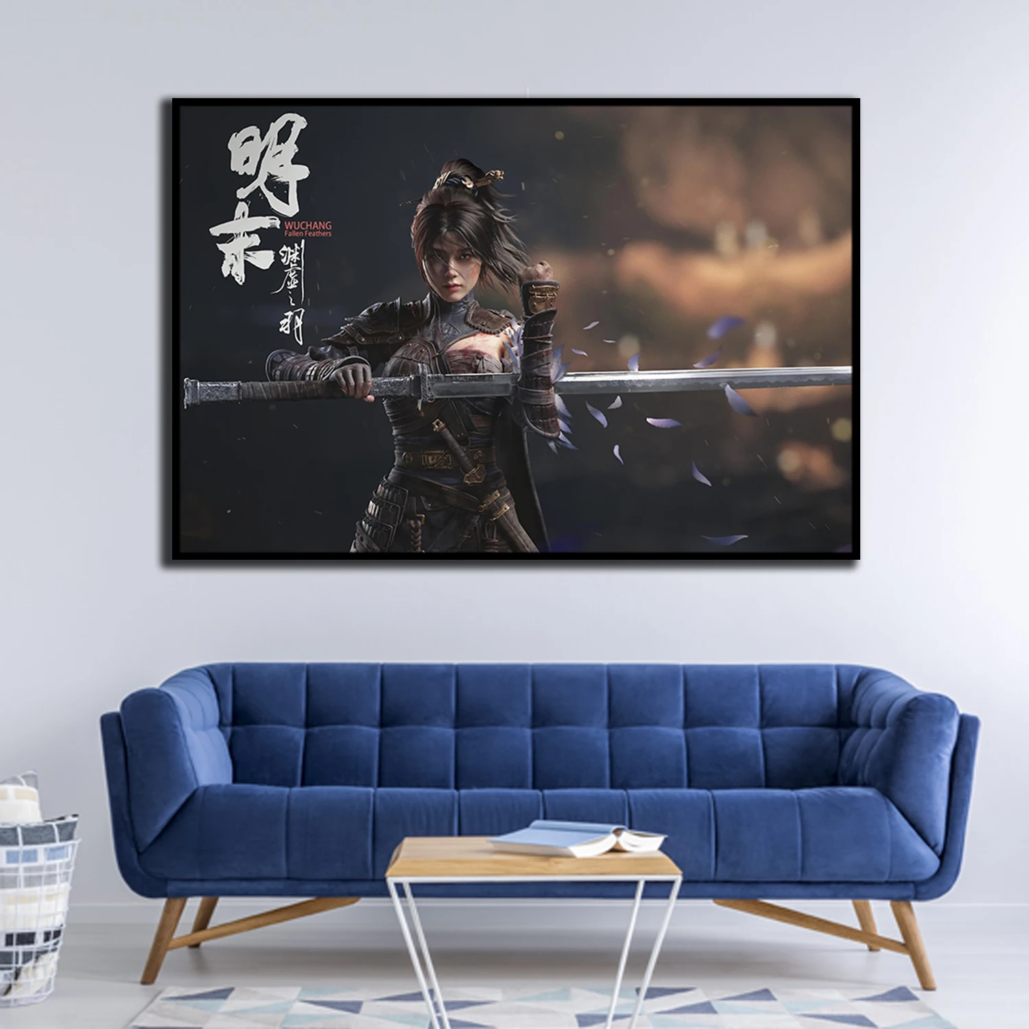 Steam Soulslike play《WUCHANG: Fallen Feathers》Canvas Poster HD large wall art decorative painting Home bedroom Decor Painting