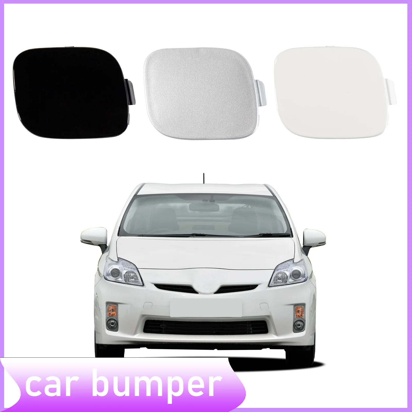 

Front Bumper Tow Hook Cover Cap For Toyota Prius 2009 2010 2011 2013 52128-47010 52127-47020 Trailer Cover Cap Car Accessories