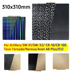310x310 Alumnimum Plate Cr10 310x310mm Sheet For Artillery Sidewinder X2 X1 Cr10S 310x310 Pei Sheet Heated Bed Magnetic Bed