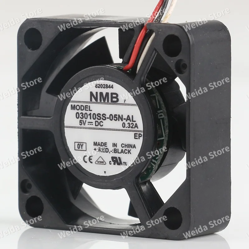 

New NMB 03010SS-05N-AL 12V 24V 48VDC5V 0.32A 3010 30X30X10MM 3-wire Miniature Cooling Fan