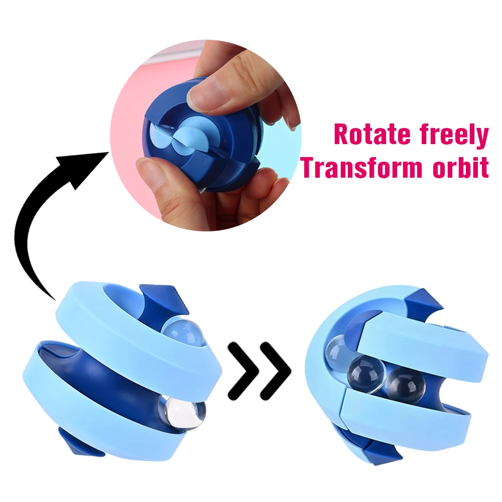 Creative Ball Track Fidget Cube – Decompression Pinball Spinner Toy, Stress Relief Puzzle for Children and Adults