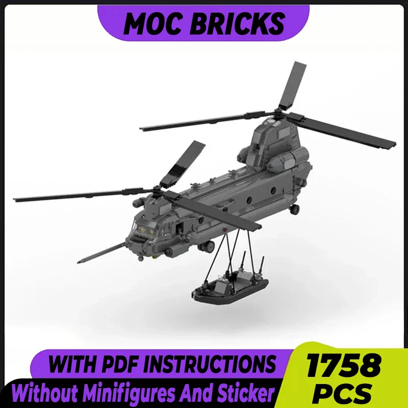 Military Fighter Model Moc Building Bricks Special Ops Helicopter Technology Modular Blocks Gift Christmas Toy DIY Sets Assembly