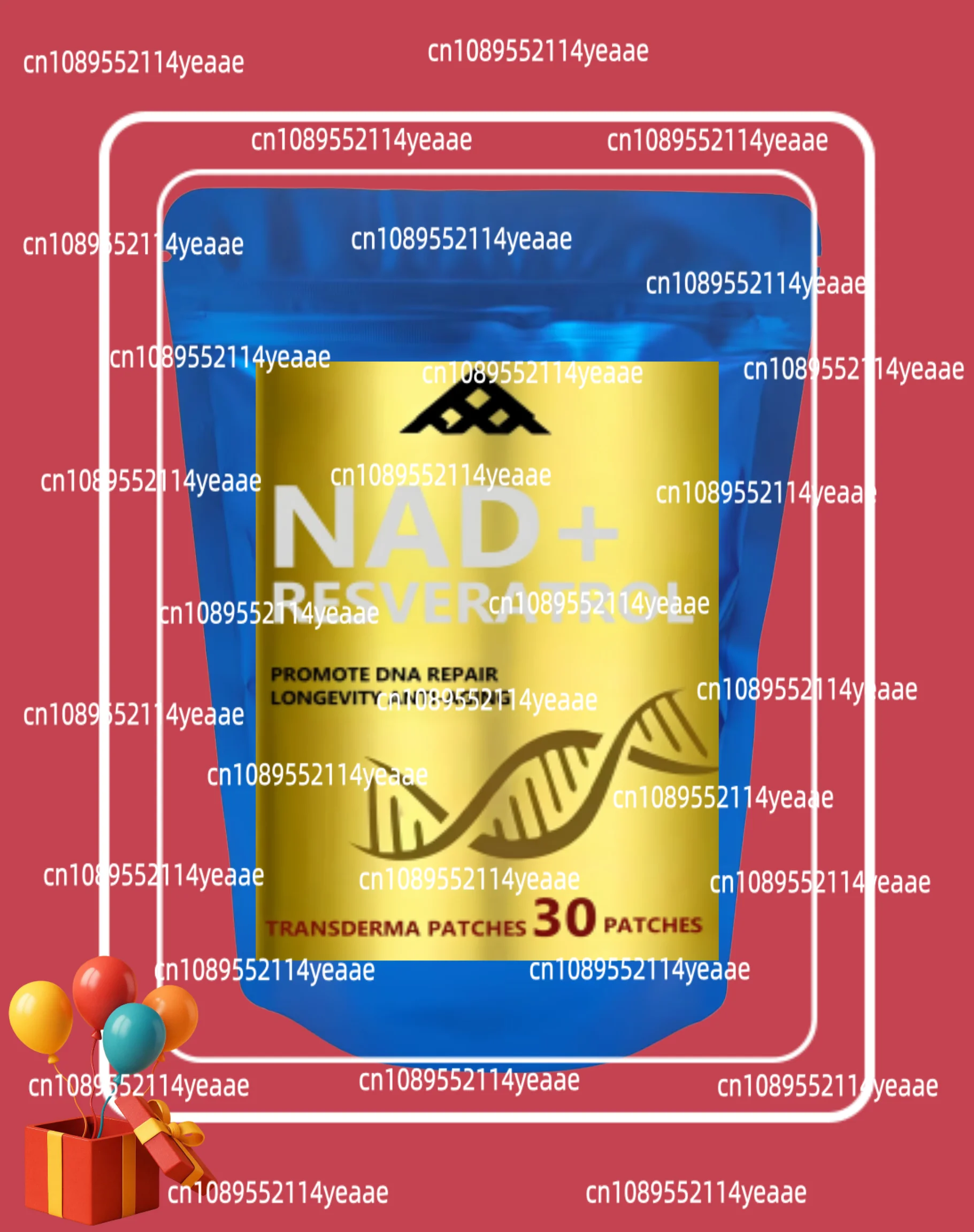 30 Patches Nad+ Transdermal Patches mit Resveratrol, Vitamin B3 Nmn für Anti-Aging