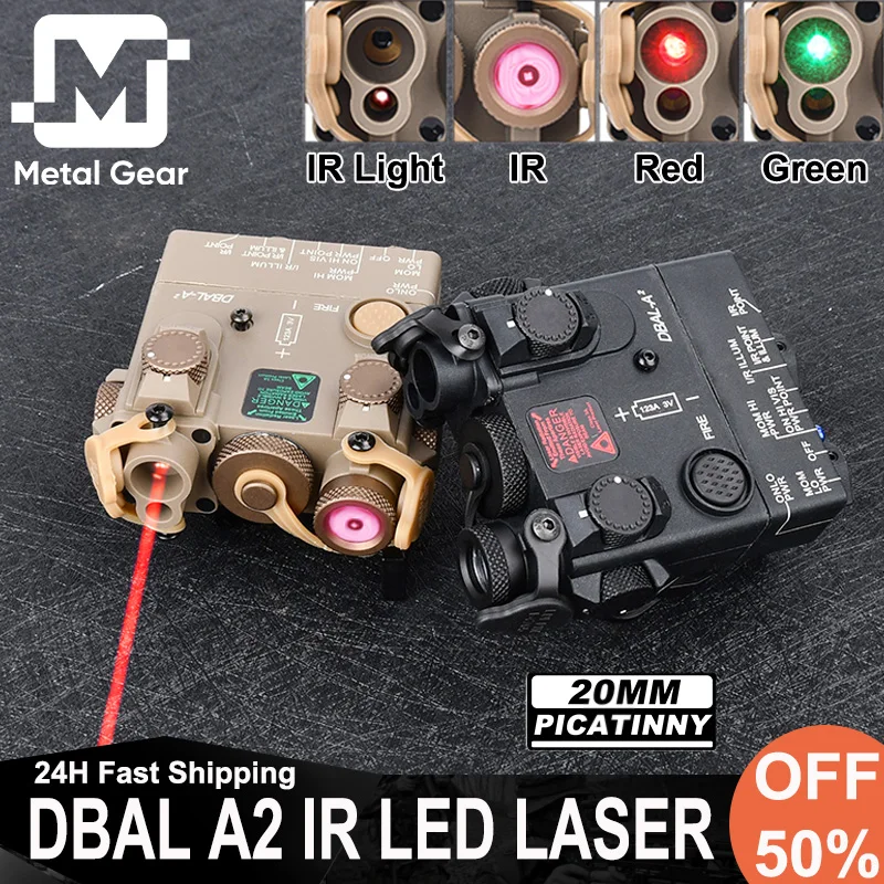 

Tactical DBAL-A2 IR Illumination Red Green Dot Laser IR Pointer Hunting Scout Flashlight Wadsn DBAL Infrared Version Indicator